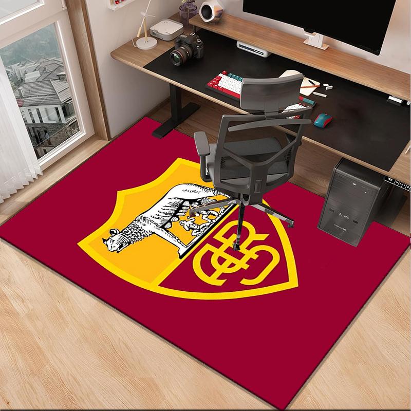 Fußballverein Emblem Büro Teppich Stuhlmatte, Spiel Teppich, Geeignet für Eingangsbereich, Schlafzimmer, Wohnzimmer, Schreibtisch, Weihnachtsgeschenk