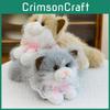 Tie Bow Ragdoll Cat Adorable Stuffed Animal Toy Pillow For Children Room Decor