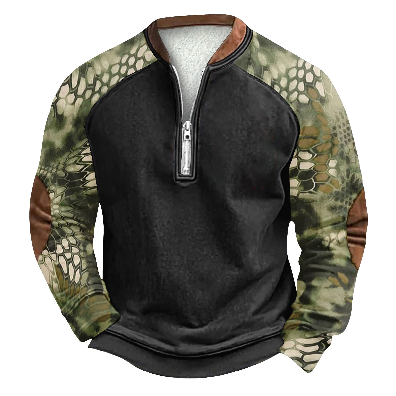 

Мужская зимняя толстовка с пряжкой Мужская толстовка с принтом L