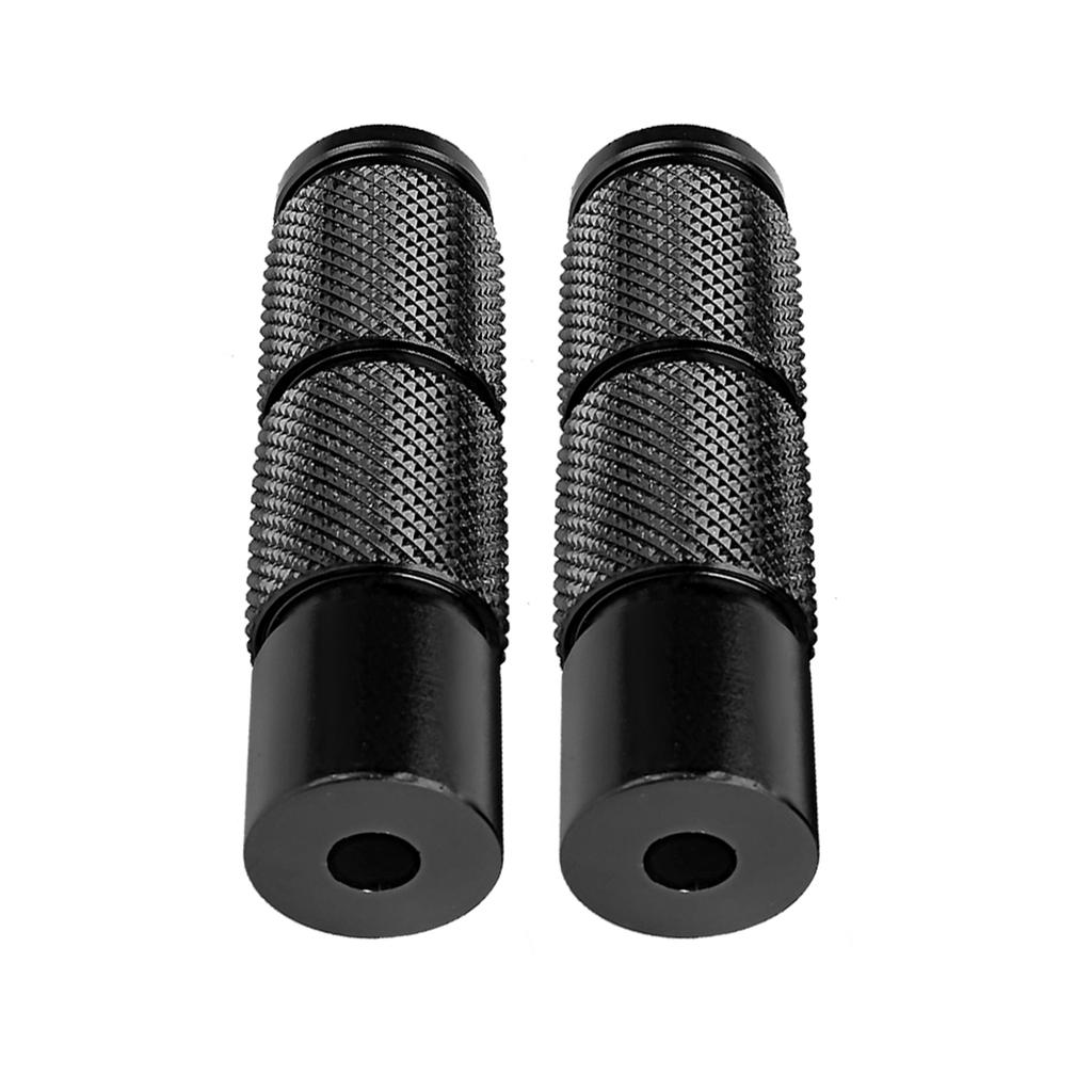 2 st Aluminiumlegering Motorcykel Rund Fotpedal Fotpinnar Modifieringstillbehör (Blå)