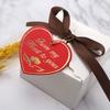 100pcs Heart Shaped Cards Valentine's Day Tags Red Hanging Decoration Gift Labels DIY Hand Gift Hanging Tag