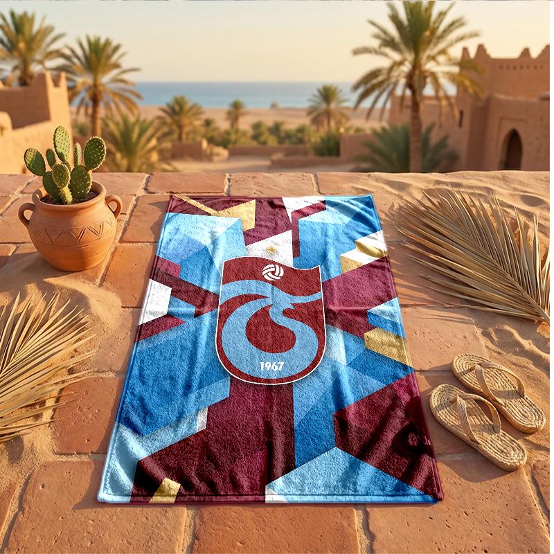 Trabzonspor FC Print Mikrofaser Strandtuch Schnelltrocknend Saugfähig Großes Handtuch für Strand Schwimmen Reisen