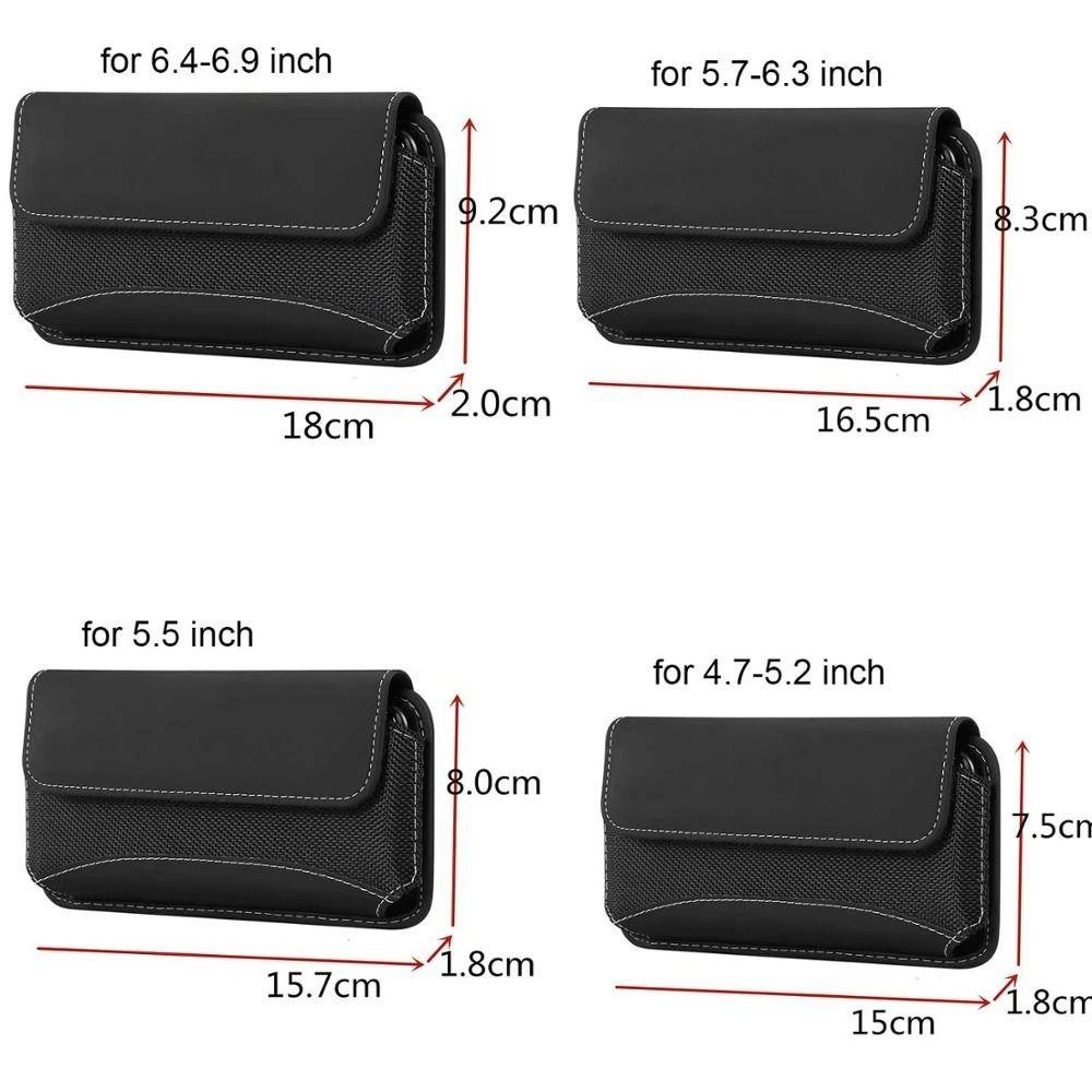 Colth Belt Clip Phone Pouch 4.7-6.9 inch Men's Phone Bag Phone Clip Phone Case Cellphone Waist Bag