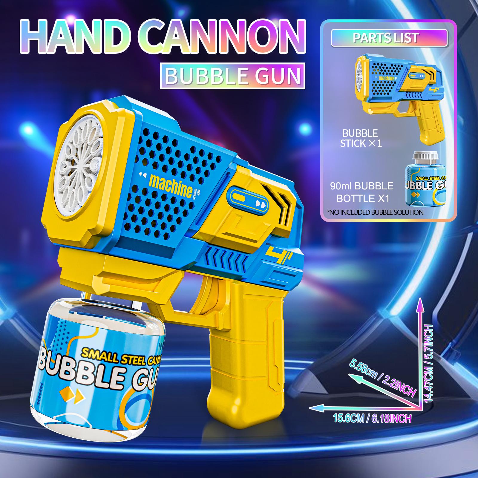 

Bubble Machine - Hight Output 7000+ Bubbles Automatic bubble blower with Lights & No Included Solution, Kids Outdoor Bubble Toy синий