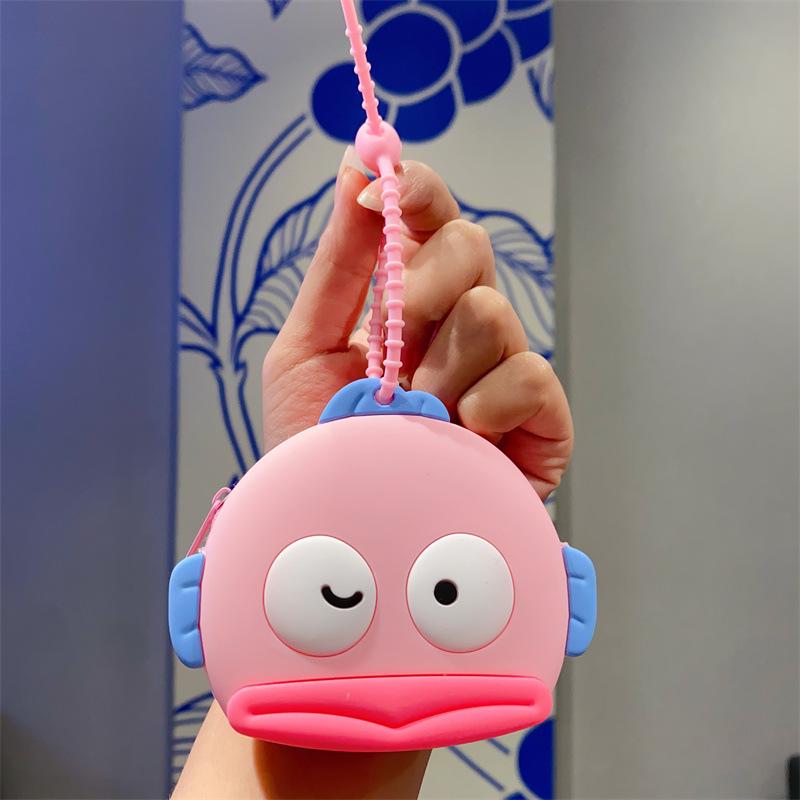 Cartoon Animal Silicone Keychain Bag - Kids' Coin Purse & Toy Pendant