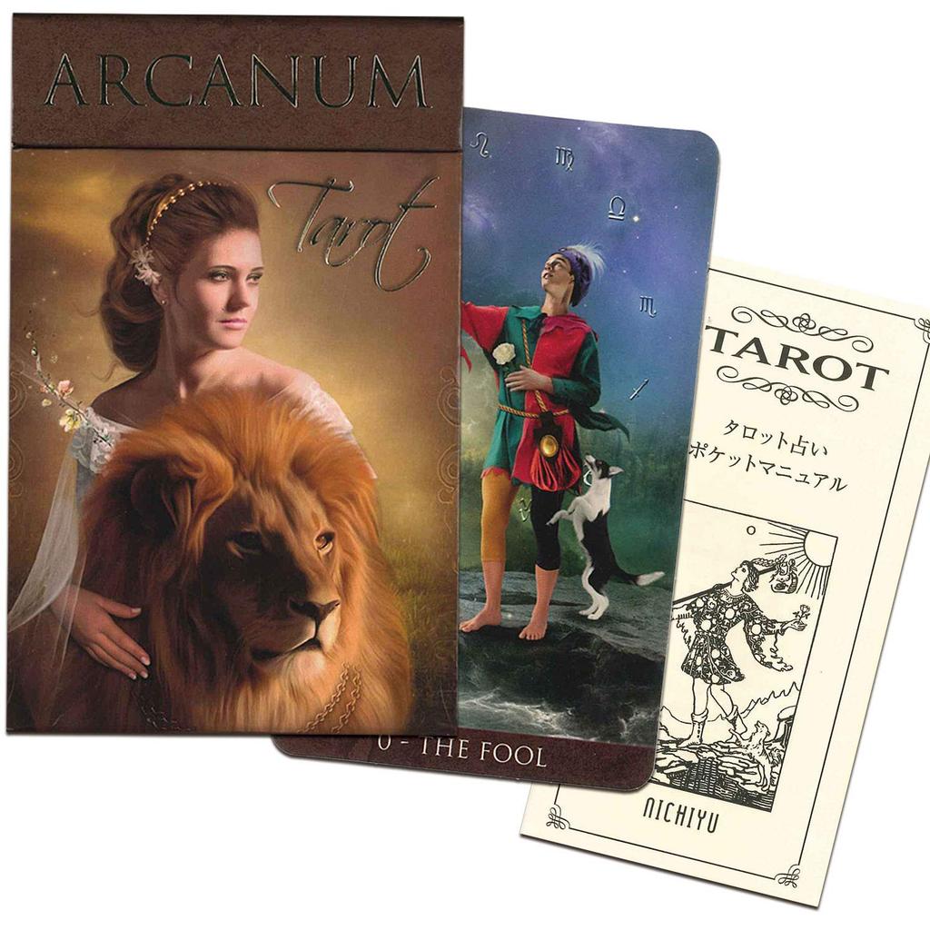 Tarot Card Set with Japanese Commentary Waite Rider Edition 78-card [Official Import] [Arcanum Tarot] "Pocket Manual"
