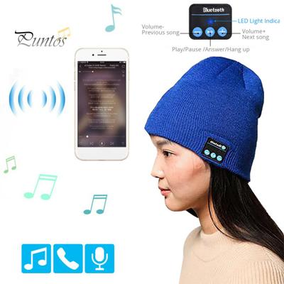 Bluetooth Kopfhörer Musik Gestrickte Hut Winter Wireless Unisex Beanie Cap Headset