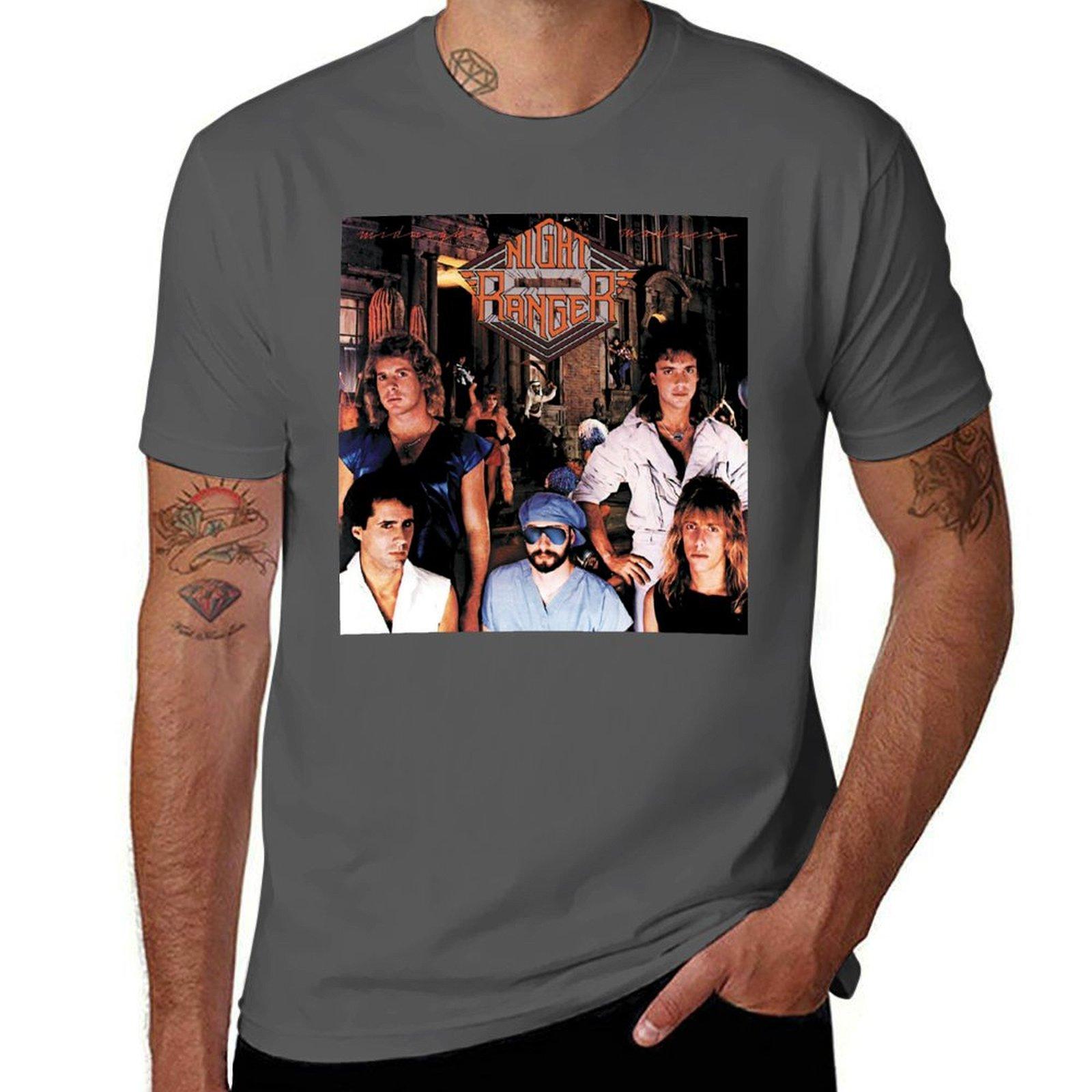 

Night Ranger полночный беспредел Тур 2019 Футболка футболки для мужчины хлопок g мужские футболки для мужчин хлопок набор футболок Футболка 4XL