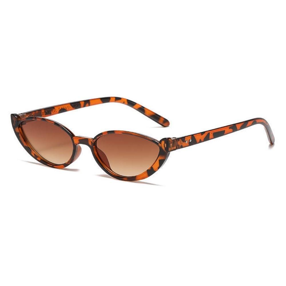 Vintage Half-frame Cat Eye Sunglasses Anti UV Scratch Resistant Sun Glasses Street Photography Shades Eyewear Summer