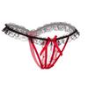Sexy Pearl Thong Femal Open Crotch G String Women's Underwear Lingerie Low-Waist T-back Panties K76