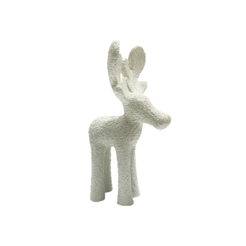 Resin Christmas Reindeer Figurine Standing Decor Holiday Tabletop Display Gift