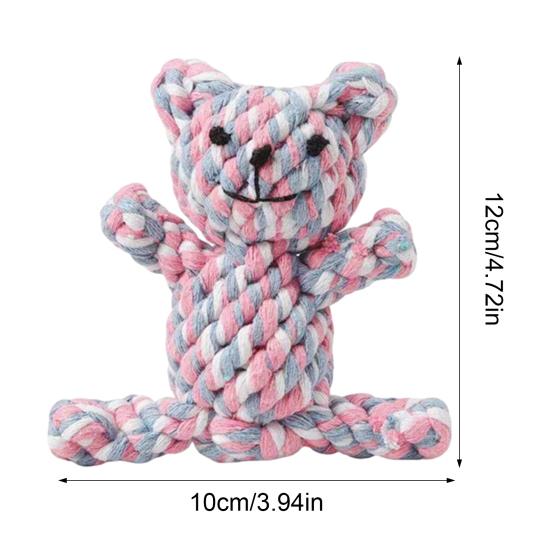 Yousheng Rope Dog Toy Animal Shape Rope Toy to Keep Dogs Busy Carrot Puppy Chew Toy Tug of War Toy for Small Medium Dogs Indoor Outdoor Play