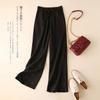 Summer Cotton and Hemp Thin Wide Leg Pants for Women Large Size Loose Sagging High Waist Straight Leg Pants for Children