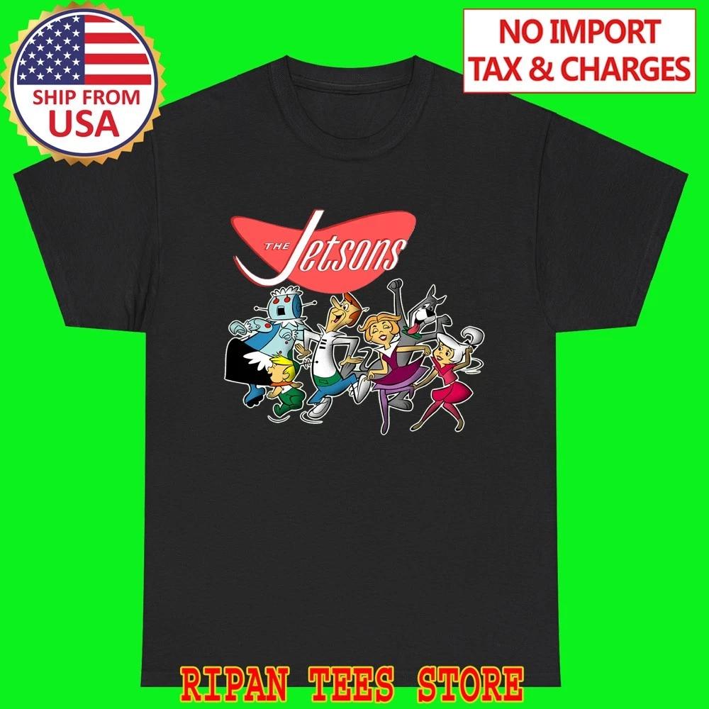 The Jetsons Cartoon Black T-Shirt Tee Top Unisex XL