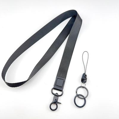 Black Wrist Lanyard Keychain for Men and Women