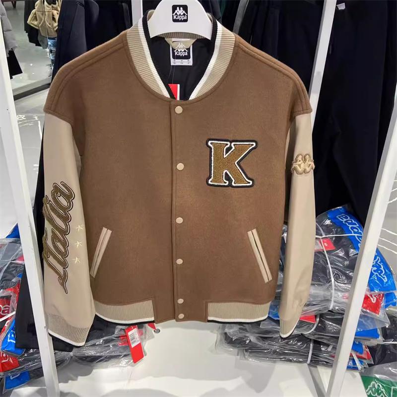 KAPPA Men's and Women's Sports and Leisure Jacket, Baseball Shirt