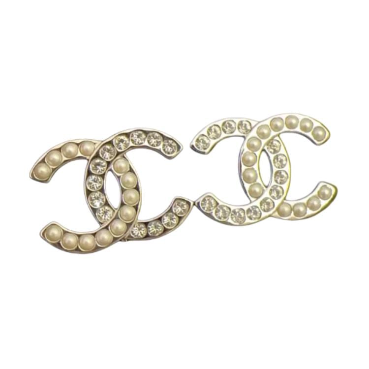 CHANEL Clip On Earrings Women's Gold/Silver ABG433B21707U2865