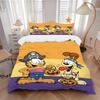 Set Biancheria da Letto Halloween Garfield e Odie 3 Pezzi, Include, Senza Imbottitura, Morbido e Confortevole per Camera da Letto di Casa.H044
