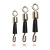 50-200PCS Fishing Barrel Bearing Rolling Swivel Solid Ring Fast Link Hook Connectors Fishing Tackle Accessories