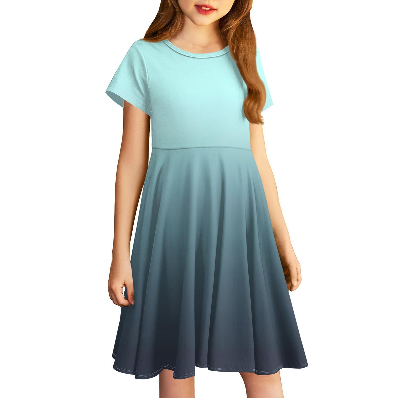 

Юбка для девочки Детская юбка с принтом Платье с градиентом Градиент 160