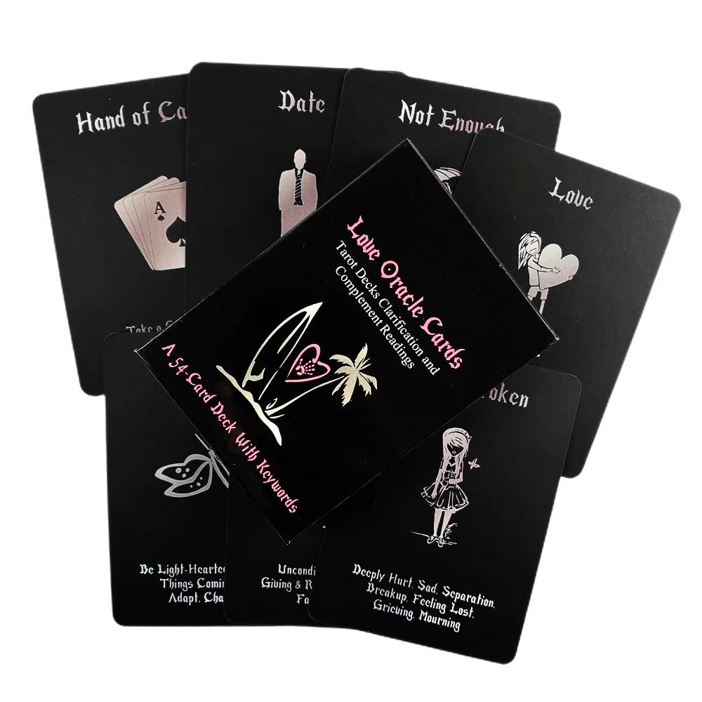 Island Time Love Oracle Cards Black Tarot Card Divination Board Game Party Deck