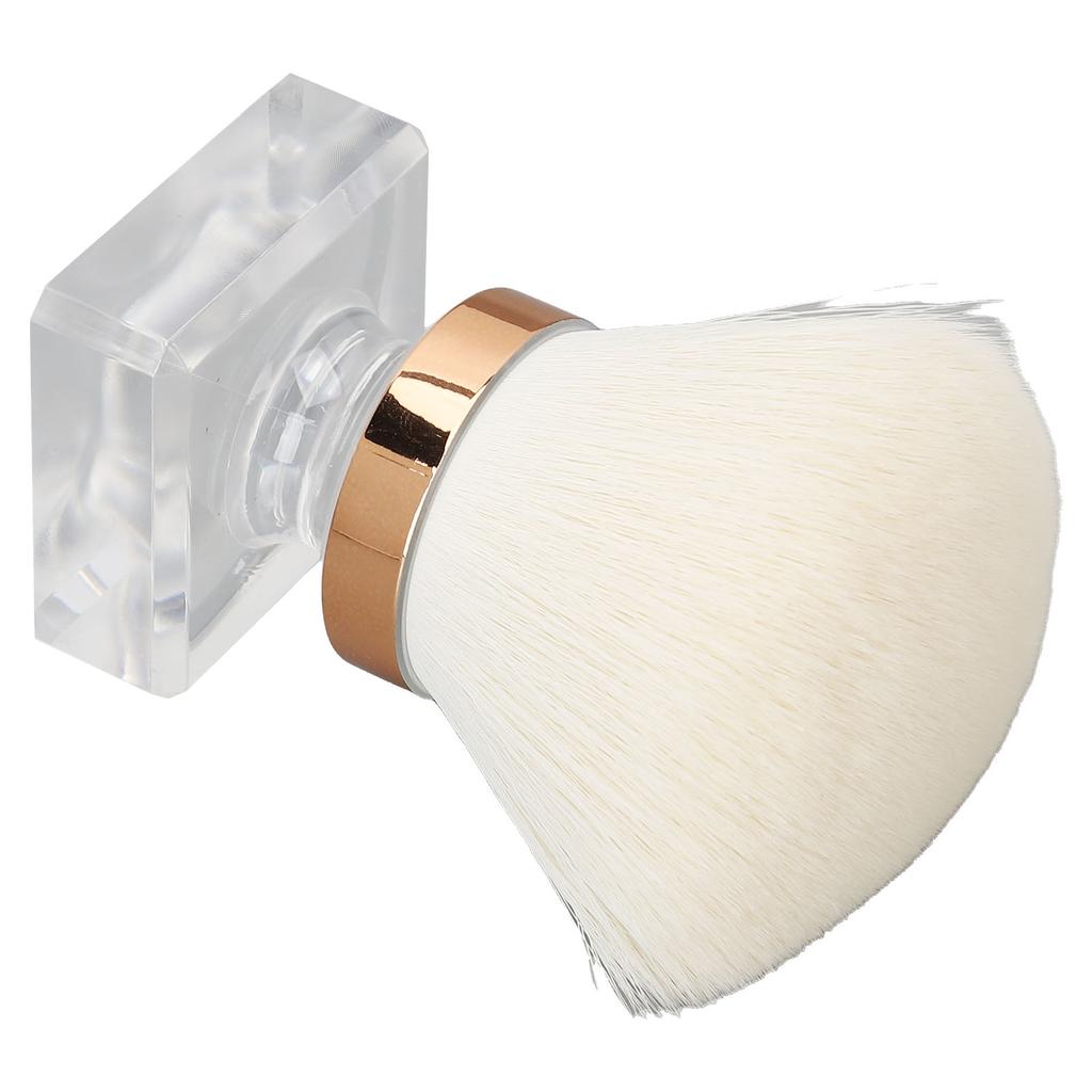 2Pcs Nail Dust Brush Portable Nail Cleaning Brush Artificial Fiber Nail Loose Powder Foundation