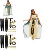 Egyptian Pharaoh Cleopatra Cosplay Costume With Polyester Fabric For Adults