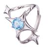 Mangxing Natural Amethyst Topaz Garnet Peridot Ring Women'S S925 Silver Jewelry