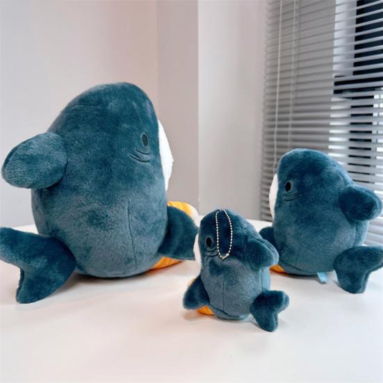 Cute Shark Cat Plush Home Decoration Toy Decorative Companion Soothe Baby Shark Cat 2 In