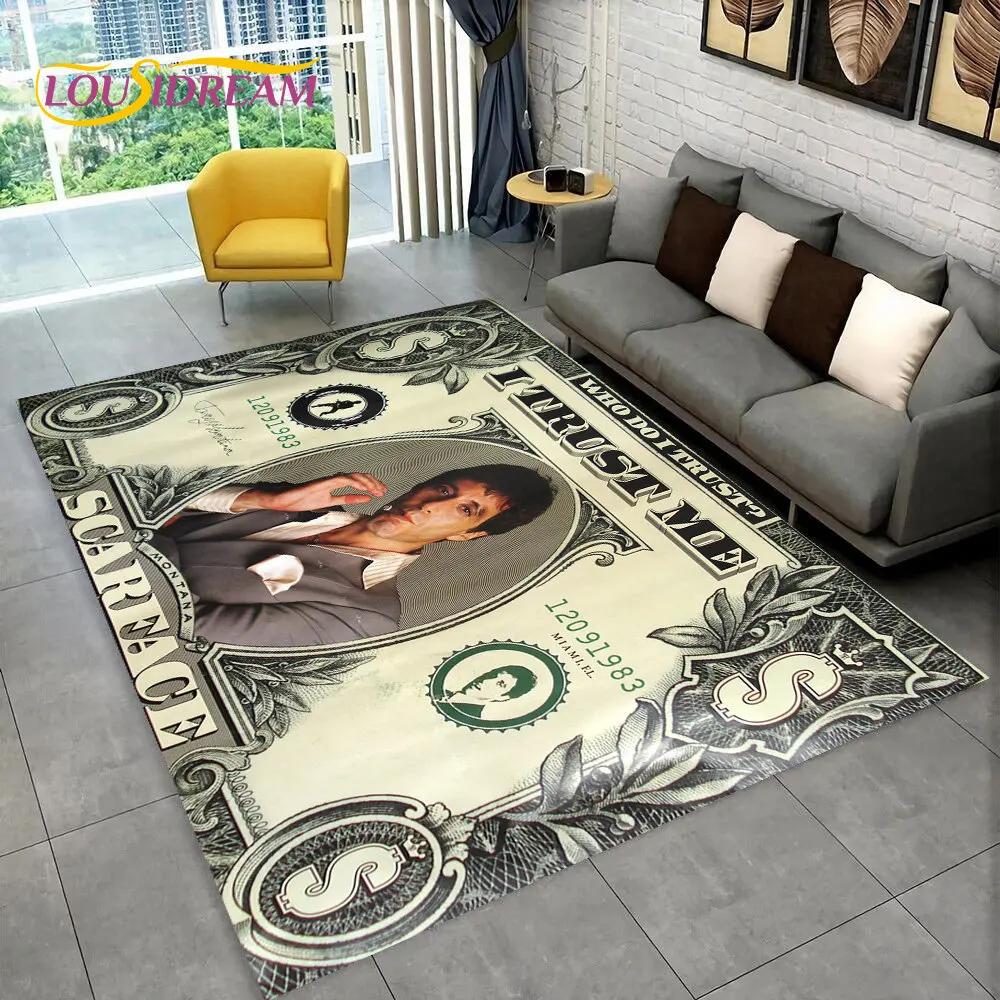 Film Scarface Tony dywanik do drukowania 3D duży, dywanik do salonu sypialnia Sofa wycieraczka wystrój, zabawa dla dzieci antypoślizgowa mata podłogowa