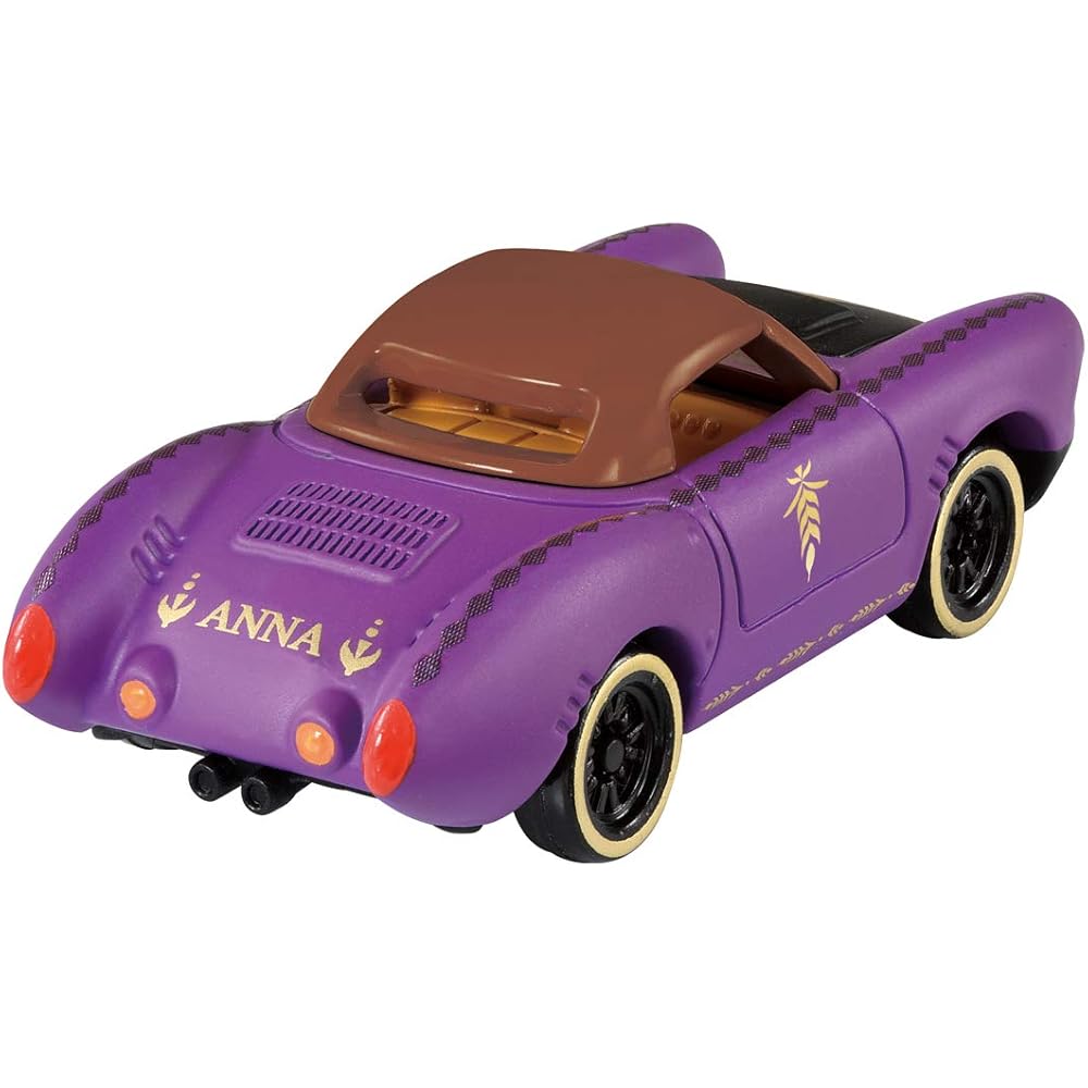Tomica Disney Motors Flash Beat Anna Toy Car with Detailed Design and Pull-Back Action