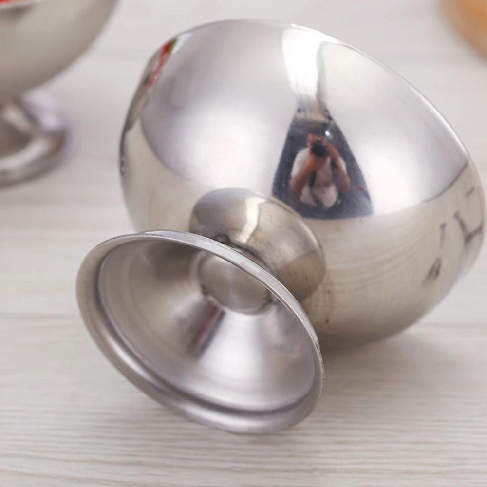 Anti-Rust Ice Cream Cup Silver Fruit Plate New Fruit Snack Goblet
