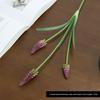 3D Grape Hyacinths Artificial Flowers with Leaves Lifelike Artificial Hyacinth Bouquet Fake Bouquet Wedding Decoration