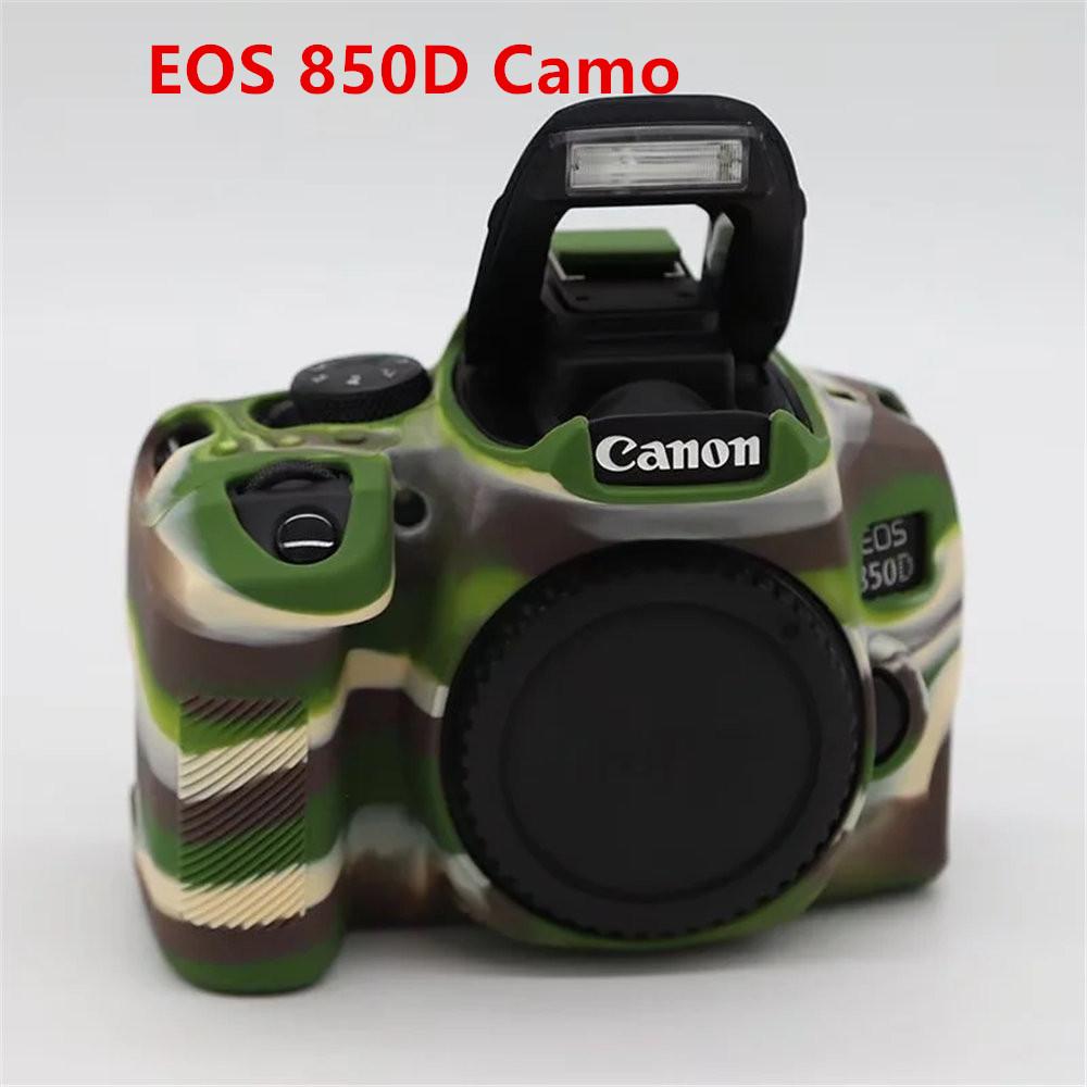 Soft Silicone Armor Camera Body Case For Canon EOS 750D 80D 800D 850D 1300D 1500D 200D 200D II Protective Skin Cover