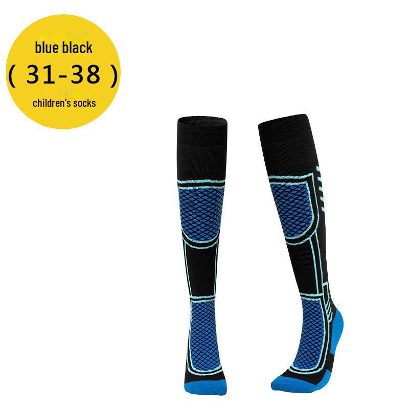 Thick Winter Ski Socks - Unisex Outdoor Mountaineering, Warm Towel Bottom, Long Tube for Sports & Kids