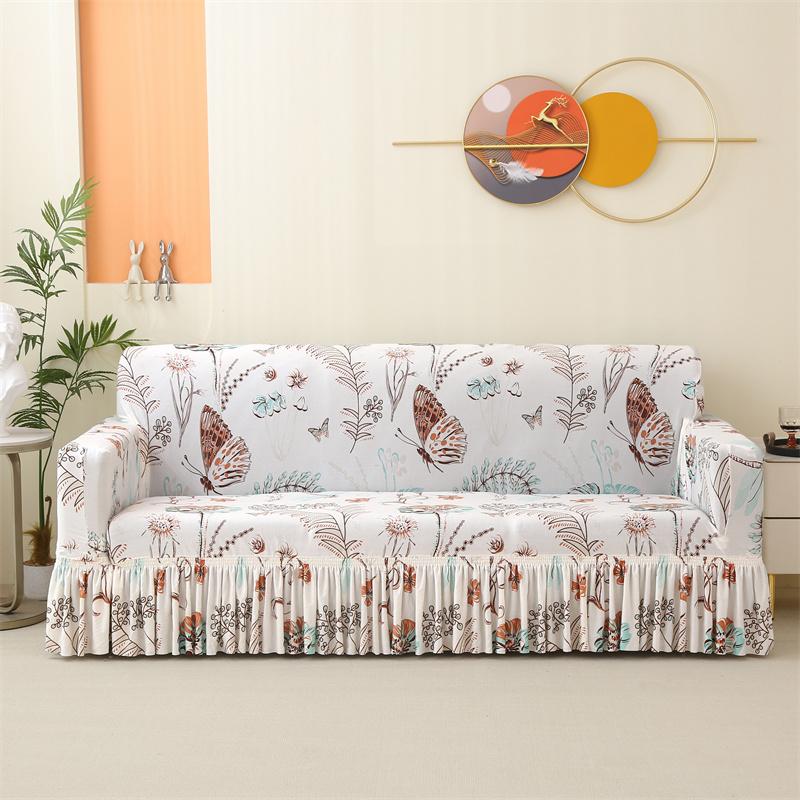 all-inclusive sofa Couch Cover with Skirt Durable Washable High Elastic Stretchable Easy Fit Universal Furniture Protector