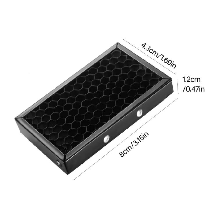 Honeycomb Grid Filter Light Control Cover For Camera Flash Diffusions And Beam Focusing Adjustable Light Diffusions Tool
