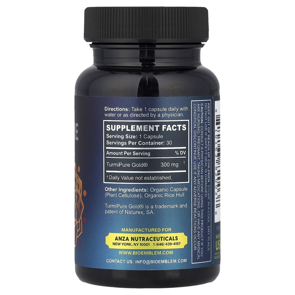 BioEmblem, Turmipure Gold®, 30 Tiny Capsules (300mg per capsule)