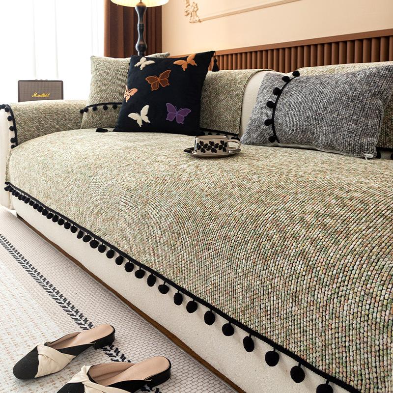 2025 New Sofa Cushion, Four-season Chenille Non-slip and Anti-cat Scratching Sofa, Living Room Sofa Cover Mat
