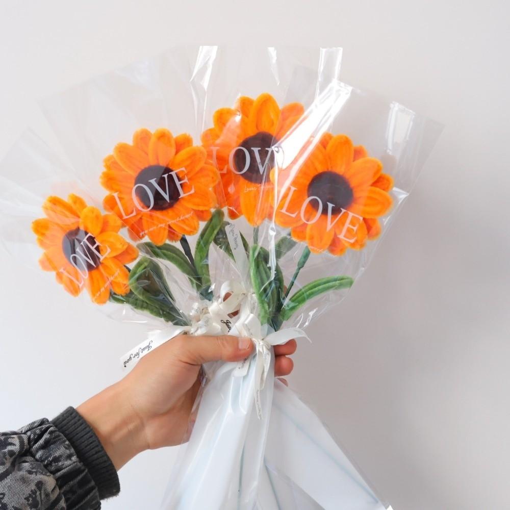 5pcs Handmade Artificial Tulip Bouquets Home Decor Artificial Flowers  Valentine's Day Gift