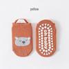 Baby Cartoon Animal Non-Slip Floor Socks with Big Heel Dot Glue for Newborns and Children