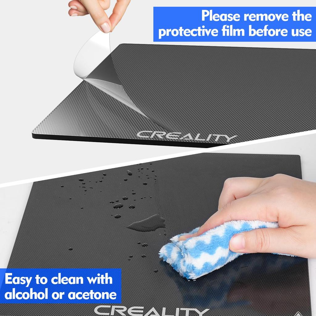 Creality Ender 3 Glass Bed Upgraded 3D Printer Tempered Glass Plate Build Surface 235x235x4mm for Ender 3/Ender 3 Pro/Ender 3 V2