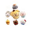 Cute Cartoon Self Deprecating Bear Plush Doll Keychain Pendant Toy Gift