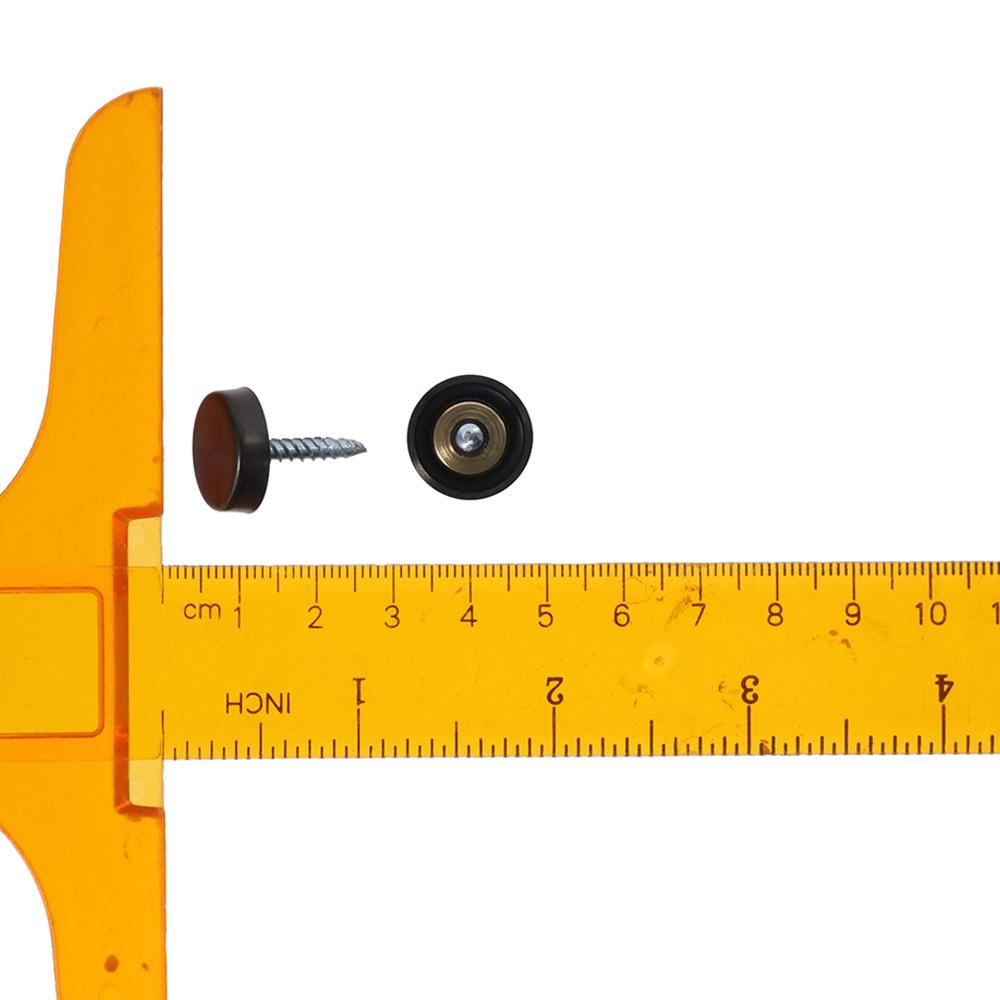 20Pcs Stainless Steel Screw Covers Caps Matte Black Mirror Screws Fasteners  Glass Signboards