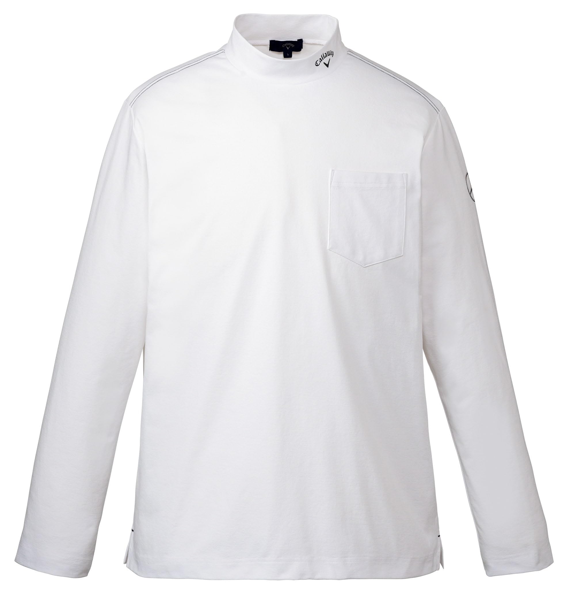 

Mercedes-Benz Collection Genuine Callaway Long Sleeve Mock Neck Shirt, White, Size L
