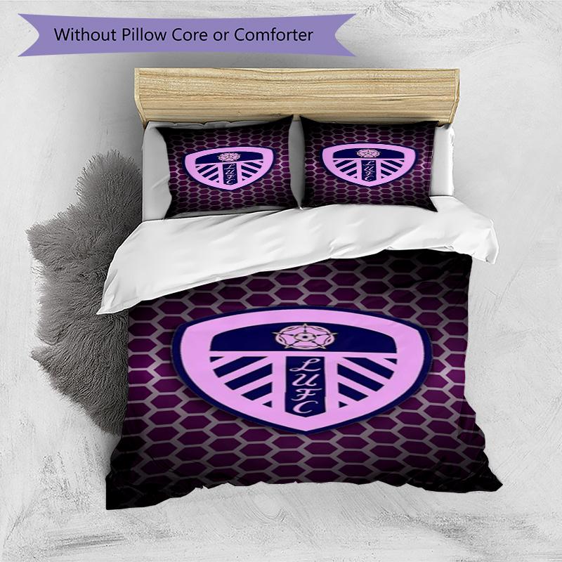 Fc Crest Design Printed Pattern Duvet Cover Set – includes 1 duvet cover and 2 matching pillowcases Bedroom decor Christmas gifts