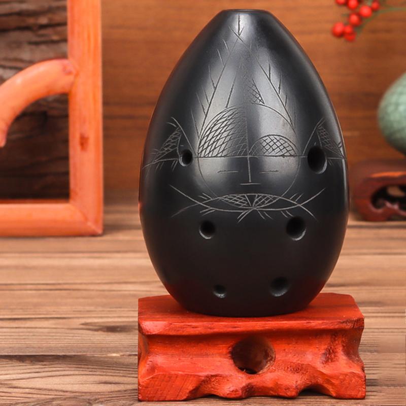 Flet ceramiczny Instrument Profesjonalna Gra Osiem Dziur Typ Gruszkowy Xun Wiatr Narodowy Starożytne Instrumenty Muzyczne Flet