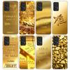 Fine Gold Pattern Printing Phone Case For Samsung Galaxy A52 A51 A50S A32 A22 A12 A02S A72 A71 A31 A70 A30S Note 20 Ultra 10 Plu