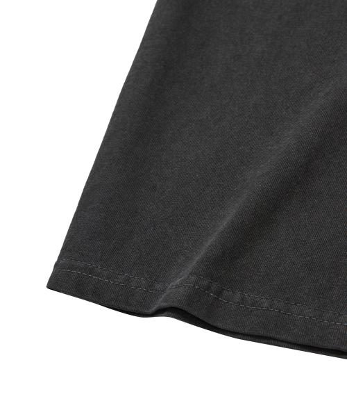 FERNOV Spiral Star Pigment Short Sleeve T-Shirt Charcoal