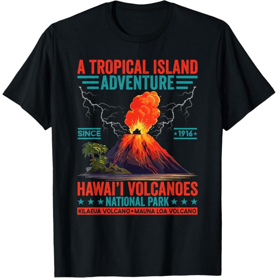 Hawaii Volcanoes National Parks Kilauea Mauna Loa Souvenirs T-Shirt(1) S